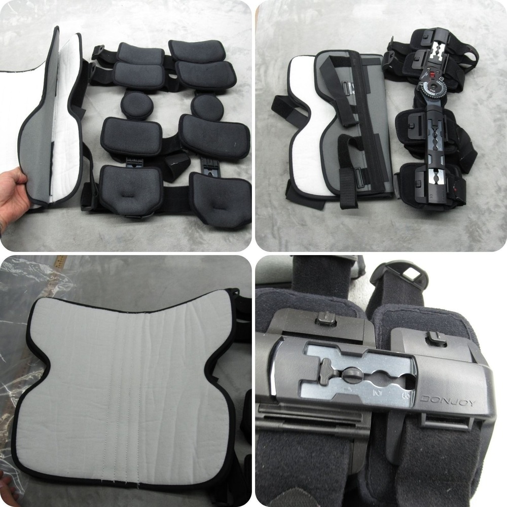 Don Joy X ROM Knee Brace Post Op Adjustable Immobilizer Support L/R Compatible